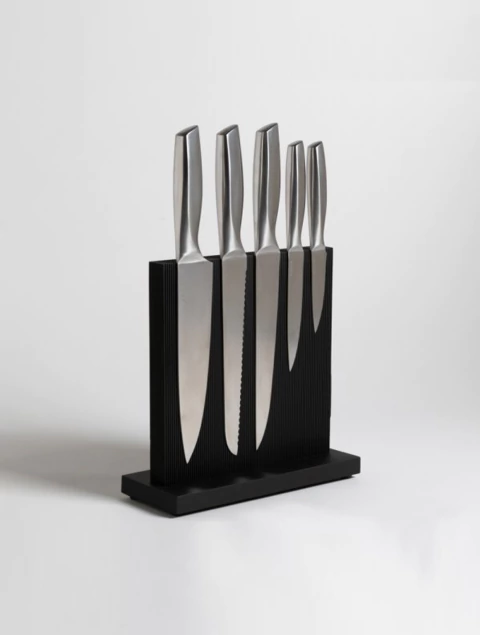 Taco Imantado X 5 Cuchillos Vassa De Acero Inoxidable - comprar online