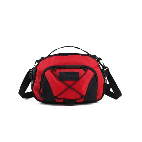 RIÑONERA WANDERLUST 5 CIERRES 28X20X10CM COLOR NEGRO-ROJO (ddp) (33422)