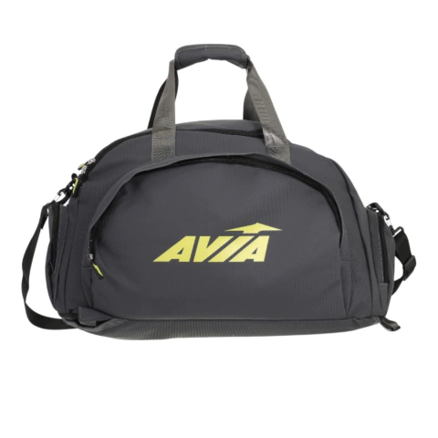 BOLSO DEPORTIVO 2 EN 1 (USO COMO MOCHILA O COMO BOLSO) AVIA 55X25X30CM COLOR GRIS (AVBO10C)