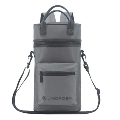 MOCHILA MATERO UNICROSS 14 PULGADAS 2 CIERRES 37X22X11 COLOR GRIS PRECIO UNITARIO (62261042)