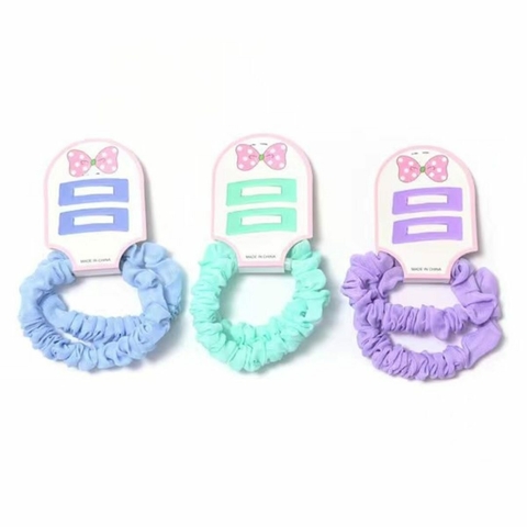 PACK X12 SETS DE SCUNCYS EN COLORES SURTIDOS PRECIO POR PACK (PL155805)