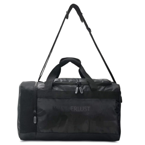 BOLSO DEPORTIVO WANDERLUST DE POLIESTER 3 CIERRES 24 PULGADAS 61X28X28 COLOR NEGRO (38405)