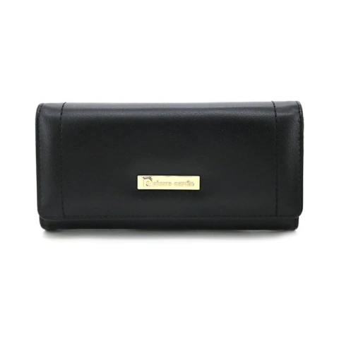 BILLETERA PIERRE CARDIN DE CUERO SINTETICO 19X9CM COLOR NEGRO PRECIO UNITARIO ( DDM ) (14996A)