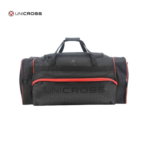 BOLSO UNICROSS 4 CIERRES 29 PULGADAS 75X36X32CM COLOR NEGRO-ROJO PRECIO UNITARIO (624079R)