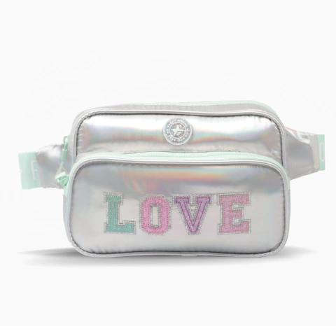 RIÑONERA FOOTY LOVE 24X15X10CM COLOR PLATA (FTY4041A)