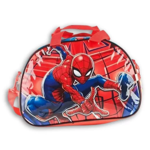 BOLSO SPIDERMAN 1 CIERRE 35X25X15CM BASE ROJO PRECIO UNITARIO (BTS) (82070)