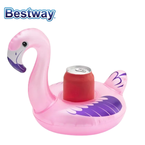 POSAVASO FLOTADOR INFLABLE BESTWAY - COLOR ROSA (34127A)