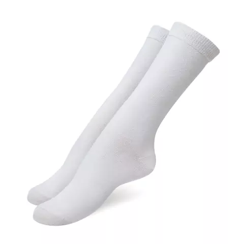 PACK X12 MEDIAS 1/2 CAÑA DE MUJER LISA BLANCA TALLE UNICO ELEMENTO PRECIO POR PACK (201B)