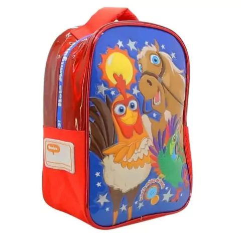 MOCHILA CRESKO GRANJA DE ZENON 12 PULGADAS 32X25X11CM COLOR ROJO (BTS) (GZ024A)