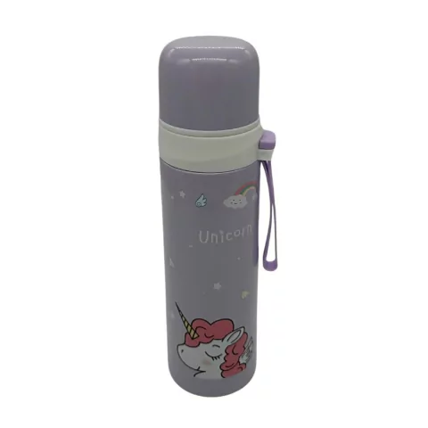 TERMO DE ACERO INOXIDABLE ESTAMPADO 500ML COLOR LILA PRECIO UNITARIO (P5001C)