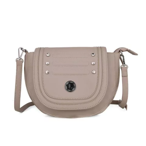 BANDOLERA DE CUERO SINTETICO LIMA 20X19X9CM COLOR VISON ( DDM ) (H577D)