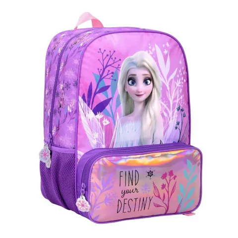 MOCHILA FROZEN ESPALDA 2 CIERRES 17 PULGADAS 45X30X15CM COLOR VIOLETA PRECIO UNITARIO (BTS) (11782B)