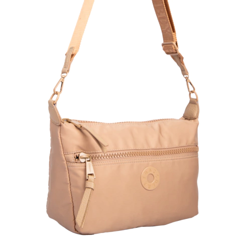 BANDOLERA BAGCHERRY DE NYLON 30X20X9 BEIGE (259010C)