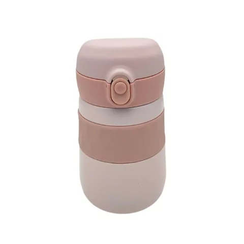 BOTELLA TERMICA DE ACERO INOXIDABLE CON PICO 320ML COLOR ROSA PRECIO UNITARIO (BTS) (P5723B)