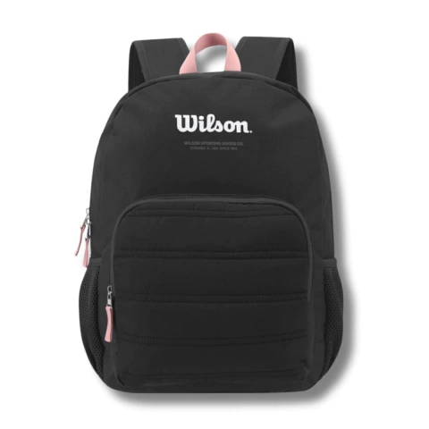 MOCHILA WILSON 2 CIERRES 17 PULGADAS 43X31X14 COLOR NEGRO (65AC003B) - comprar online