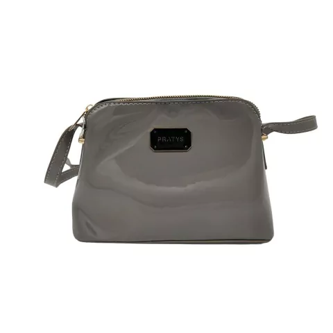 BANDOLERA PRATYS DE CUERO SINTETICO 20X15X10CM COLOR GRIS PRECIO UNITARIO ( DDM ) (PCAR011C)