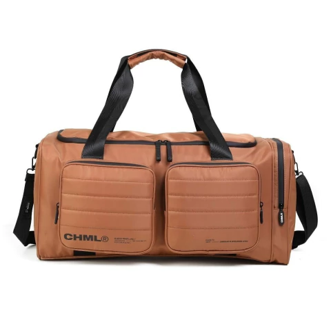 BOLSO DE VIAJE CHIMOLA DE NYLON 4 CIERRES 60X31X26 COLOR SUELA PRECIO UNITARIO (BP105C)