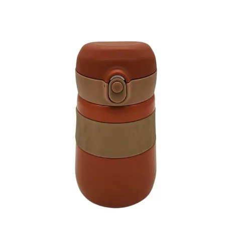 BOTELLA TERMICA DE ACERO INOXIDABLE CON PICO 320ML COLOR MARRON PRECIO UNITARIO (BTS) (P5723D)