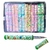 SET X12 BOLIGRAFOS CON MOSTACILLAS COLORES PASTEL PRECIO POR SET (24568)