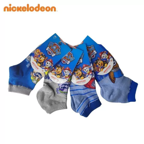 PACK X12 SOQUETES INFANTILES ESTAMPA PAW PATROL TALLE 1 PRECIO POR PACK (NPP1066T1)