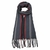 BUFANDA DE HOMBRE RAYADA 170X33CM COLOR GRIS/ROJO PRECIO UNITARIO (TX129403B)