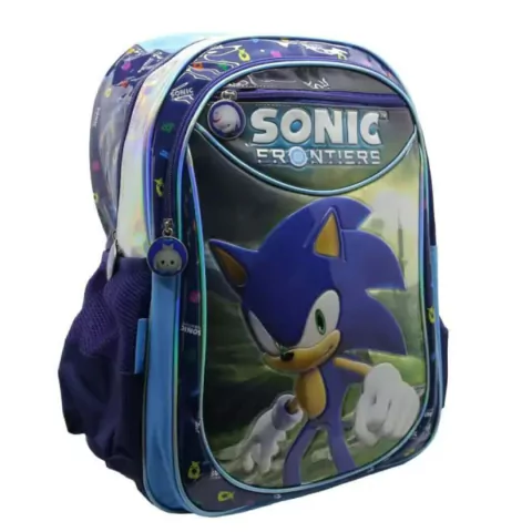 MOCHILA CRESKO SONIC 3 CIERRES 18 PULGADAS 46X36X18CM COLOR CELESTE PRECIO UNITARIO (BTS) (SO127A)