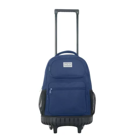 MOCHILA CARRO SKORA 4 CIERRES 18 PULGADAS 50X30X16 COLOR AZUL PRECIO UNITARIO (BTS) (37708)