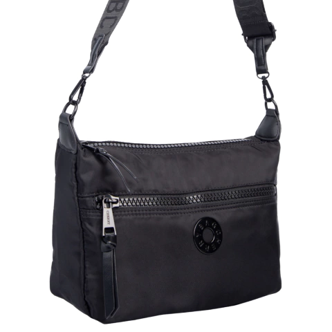 BANDOLERA BAGCHERRY DE NYLON 30X20X9 NEGRA (259010A)
