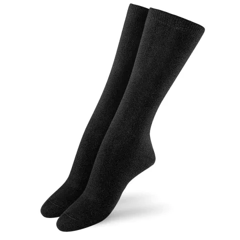 PACK X12 MEDIAS 1/2 CAÑA DE MUJER LISA NEGRA TALLE UNICO ELEMENTO PRECIO POR PACK (201NX)