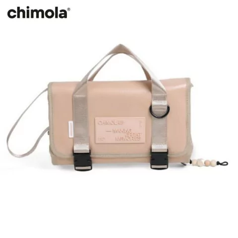 CAMBIADOR DE BEBE CUERO SINTETICO CHIMOLA 88X50CM COLOR NATURAL (R79C)