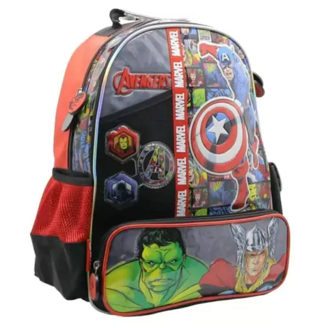 MOCHILA CRESKO AVENGERS 16 PULGADAS 2 CIERRES 40X28X12CM COLOR ROJO PRECIO UNITARIO (BTS) (SP039)