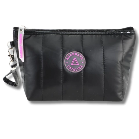 PORTACOSMETICOS AGARRATE CATALINA DE NYLON 23X13X6CM COLOR NEGRO (ACCB51A) - comprar online