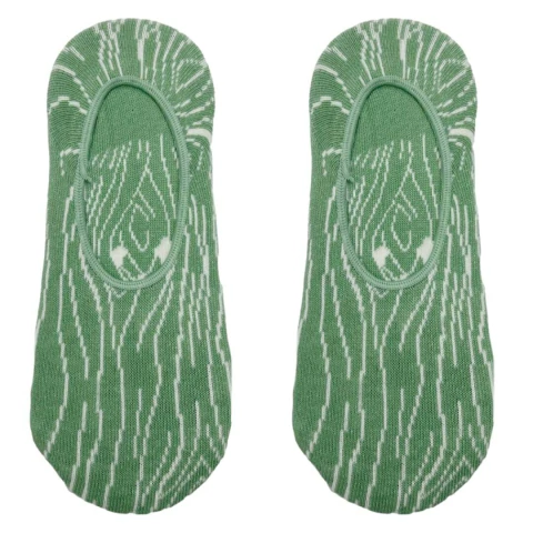 MEDIAS INVISIBLES ZAPHIR CON DISEÑO DE TRAMADO DE MUJER COLOR VERDE TALLE UNICO (ME2B)