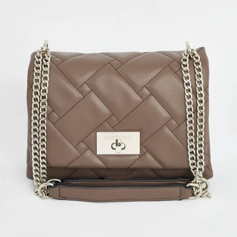 BANDOLERA DE CUERO SINTETICO BARBARA BAGS 24X18X10 COLOR VISON PRECIO UNITARIO (DDM) (AX147C)