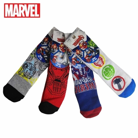 PACK X12 MEDIAS 1/2 CAÑA INFANTIL ESTAMPA AVENGERS TALLE 1 PRECIO POR PACK (DAV5883T1)