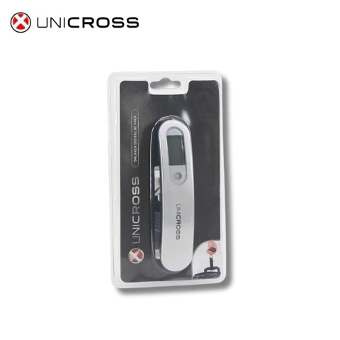 BALANZA DIGITAL UNICROSS 14X3X2CM COLOR PLATEADO PRECIO UNITARIO (62113B)