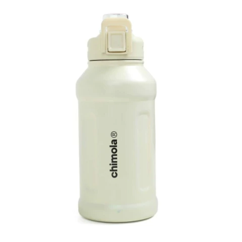 BOTELLA TERMICA CHIMOLA 900ML DE ACERO INOXIDABLE COLOR BLANCO PRECIO UNITARIO (BZ50A)