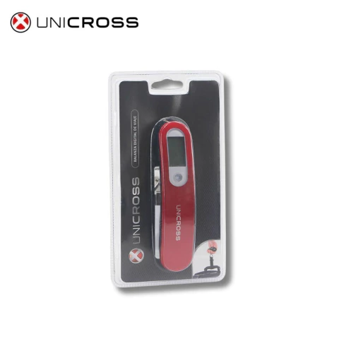 BALANZA DIGITAL UNICROSS 14X3X2CM COLOR ROJO PRECIO UNITARIO (62113C)