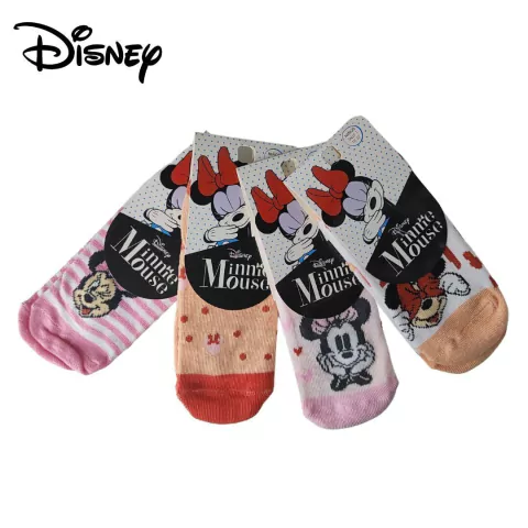 PACK X12 SOQUETES INFANTILES ESTAMPA MINNIE MOUSE TALLE 1 PRECIO POR PACK (DMI5887AT1)