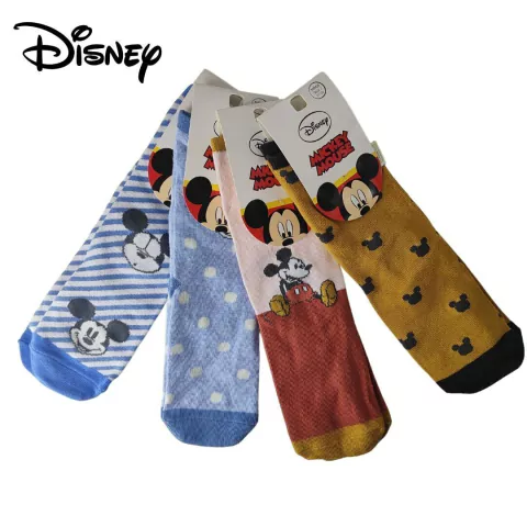 PACK X12 MEDIAS 1/2 CAÑA INFANTIL ESTAMPA MICKEY MOUSE TALLE 1 PRECIO POR PACK (DMK6060T1)