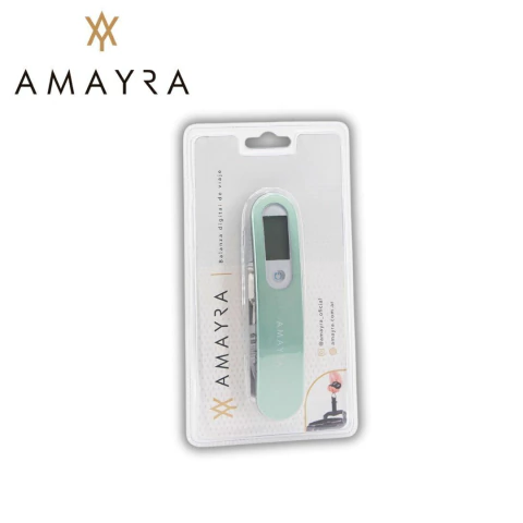BALANZA DIGITAL AMAYRA 14X3X2CM COLOR VERDE PRECIO UNITARIO (67113B)
