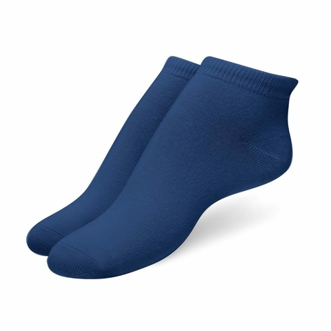 PACK X12 MEDIAS SOQUETE NIÑOS COLOR AZUL LISAS TALLE 2 ELEMENTO PRECIO POR PACK (104AT2)