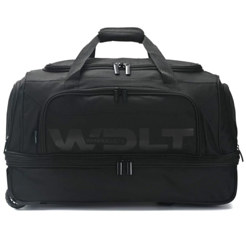 BOLSO CON CARRO WANDERLUST DOBLE COMPARTIMIENTO Y PORTAZAPATOS 61X34X33 COLOR NEGRO (39369)