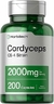 Horbaach Cordyceps Cs-4 2000 Mg En 2 Caps 200 Caps Importado Sin Sabor