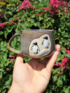 Caneca pinguins - Supernova Ateliê