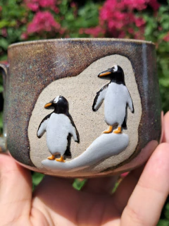 Caneca pinguins na internet