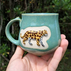 Caneca onça - Supernova Ateliê