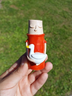 Guardião laranja pato P na internet