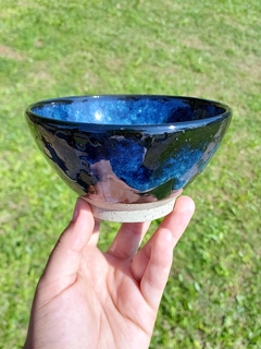 Cumbuca média preta e azul caribe - comprar online