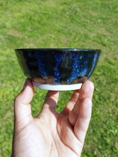 Cumbuca pequena preta e azul caribe na internet